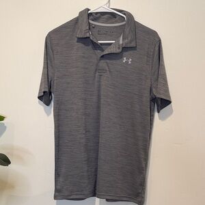 Under Armour Youth Boys XL Charcoal Polo Shirt - Like New